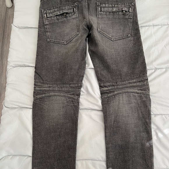 Balmain Homme biker denim skinny jeans gently used still have original tag - Picture 2 of 2